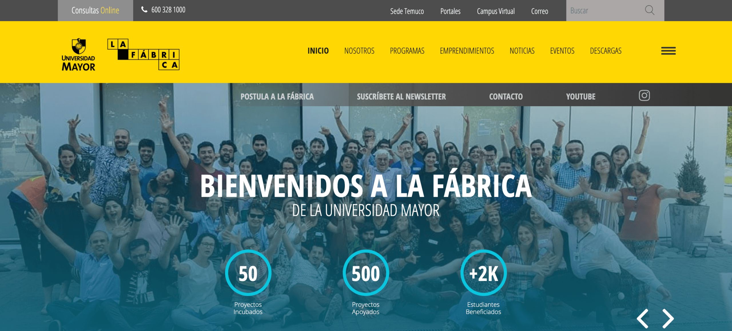 La Fábrica lanza sitio web para visibilizar los emprendimientos de la comunidad U. Mayor